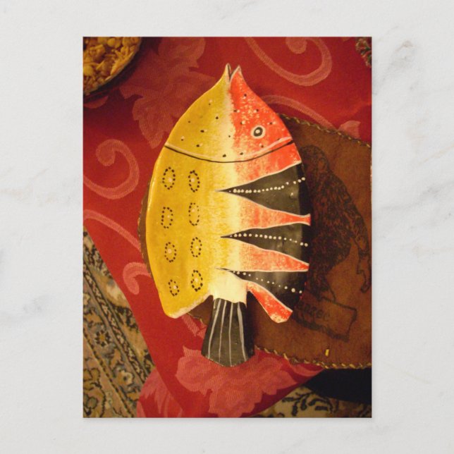 Striped Sensation Tiger Barb Fish Art Print Postkarte (Vorderseite)