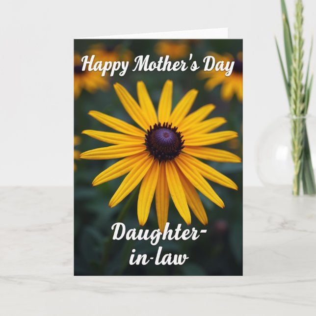 Striped Sunlit Blossom Card Karte (Vorderseite)