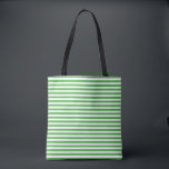 Striped Tote Bag Tasche<br><div class="desc">This tote bag is shown with a cute striped print.
Green color stripes.
Customize this item or buy as is.



Licensed Print</div>