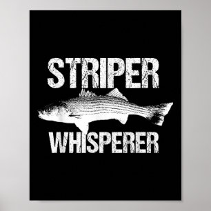 Striper-Flüsterer Cool B Fly-Fischen Fisch Fischer Poster