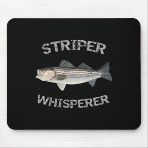 Striper-Whisperer-Gestreiftes-B-Striper-Angler-Shi Mousepad