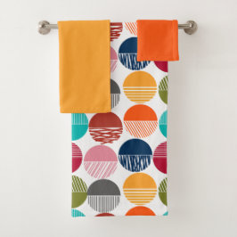 Stripes and Solids Badhandtuch Set