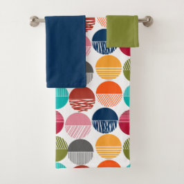 Stripes and Solids Badhandtuch Set