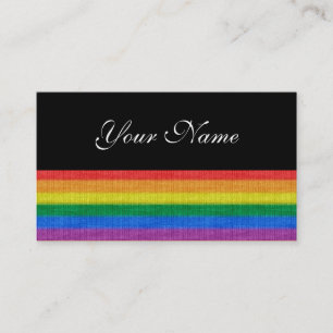 Stripes aus Stricken mit Regenbogenfarben nahtlos Visitenkarte