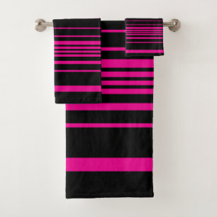 Stripes complexes - Magenta et Noir