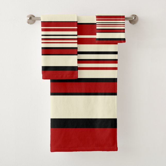 Stripes complexes - Rouge & Crème (En situation)