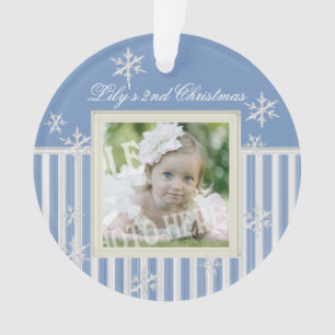 Stripes et Snowflakes Photo d'hiver
