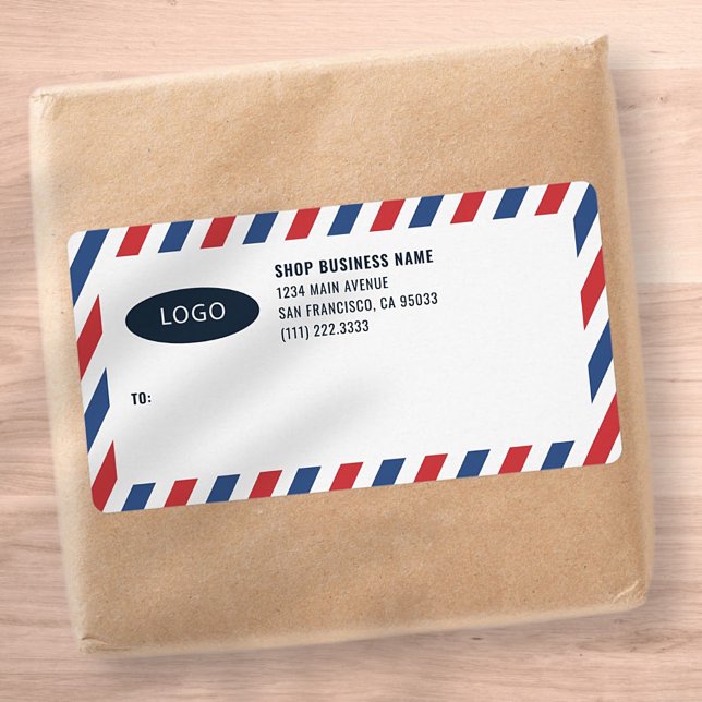 Stripes-Firmenlogo-Mailing-Etiketten (Von Creator hochgeladen)