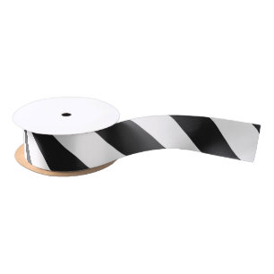 STRIPES justierbares Schwarzes Satinband
