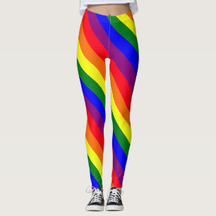 Stripes Motif Fierté Couleurs Leggings