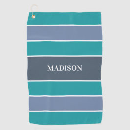 Stripes Motif nom personnalisé serviette de golf