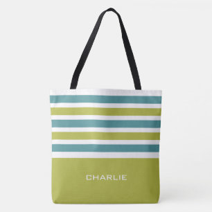 Stripes Motif sacs monogramme personnalisés