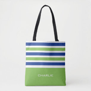 Stripes Motif sacs monogramme personnalisés