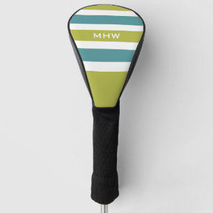 Stripes Muster Benutzerdefinierte Monogramm-Treibe Golf Headcover