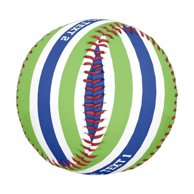Stripes Muster benutzerdefiniertes Baseball (Schrägansicht)