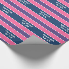 Stripes Muster benutzerdefiniertes Textumhüllungsp Geschenkpapier