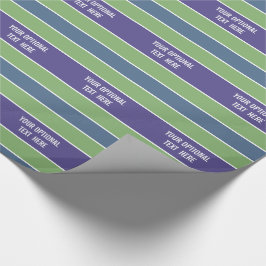 Stripes Muster benutzerdefiniertes Textumhüllungsp Geschenkpapier