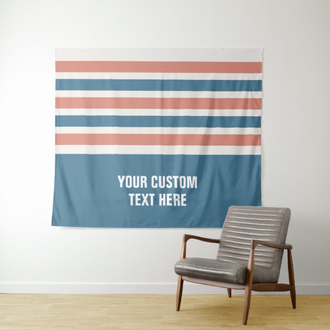 Stripes-Muster für benutzerdefinierte Texttapester Wandteppich (Beispiel (Horizontal))