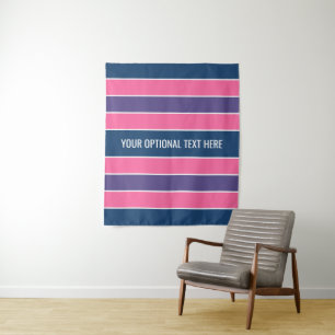 Stripes-Muster für benutzerdefinierte Texttapester Wandteppich