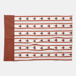 Stripes of Hearts Geschirrtuch