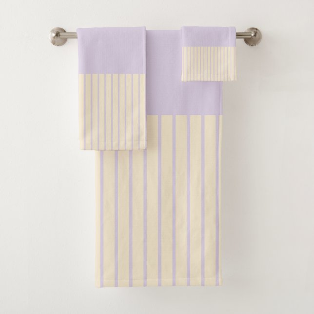 Stripes Pop Couleur - Rose Pastel, Jaune & Violet (En situation)