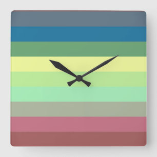 Stripes Quadratische Wanduhr