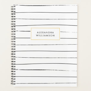 Stripes Sketchy Planner Personnalisé