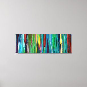 Stripesa ~ Wrapped Canvas Abstrakte Coole Moderne Leinwanddruck
