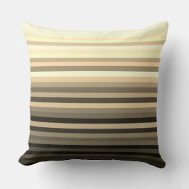 Stripey Sepia Coussin