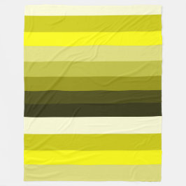 Stripey Yellows Blanket Fleecedecke