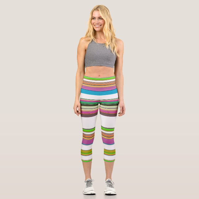 STRIPIERT CAPRI LEGGINGS (Vorderseite)