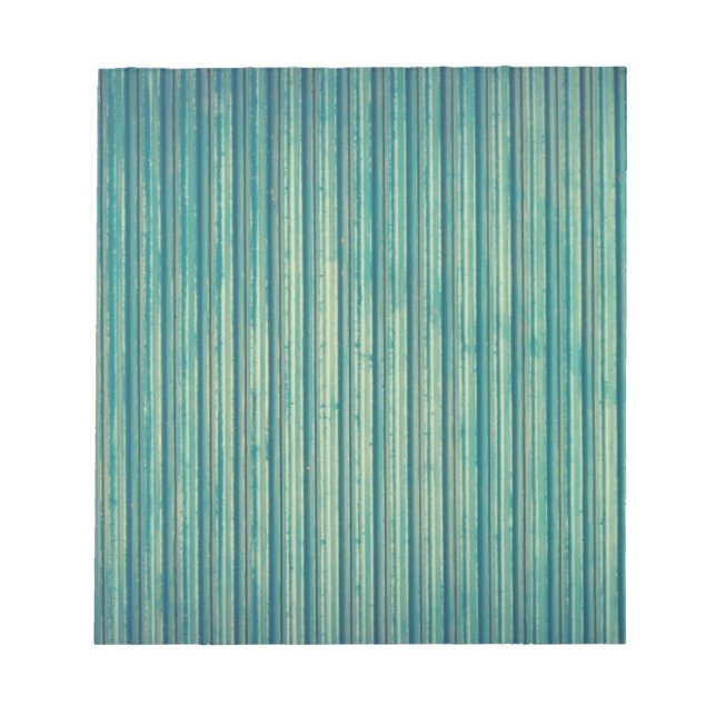 Striping Blue Lines Notizblock (Vorderseite)