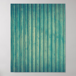 Striping Blue Lines Poster