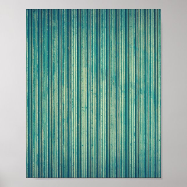 Striping Blue Lines Poster (Vorne)