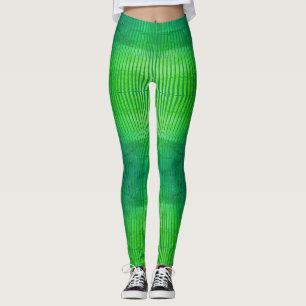 Strippensammlung - fluoreszierende grüne Strumpfho Leggings