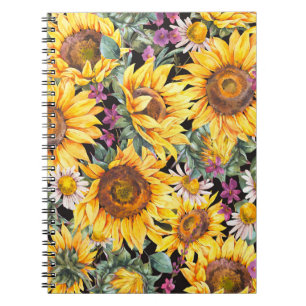 Stripte Flora: farbenfrohe indische Ornamente Notizblock