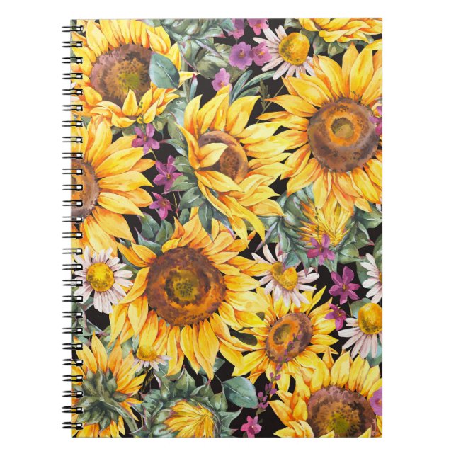 Stripte Flora: farbenfrohe indische Ornamente Notizblock (Vorderseite)
