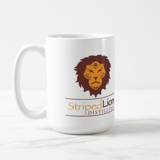 Stripte Lion 15 oz Tasse - Mai oder nicht Rum (Links)