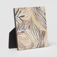Stripte moderne, neutrale Beige einfach
