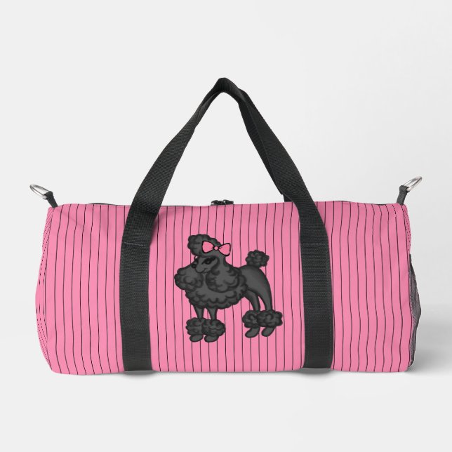 Stripteppiche Tasche für Poodle Duffel (Vorderseite)