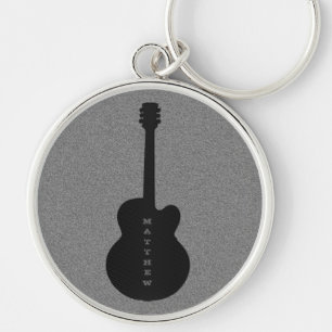 Stripter Gitarren-Schlüsselanhänger, schwarz Schlüsselanhänger