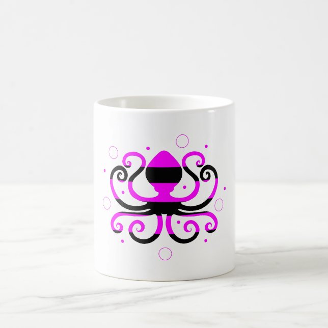 Stripter Kraken-Kaffeecup Kaffeetasse (Mittel)