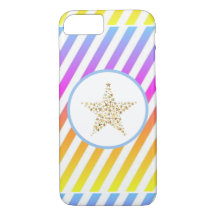 Stripter Regenbogen Moderner Star