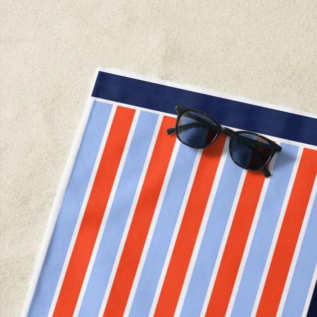 Striptes Cotton Beach Handtuch (Beispiel)