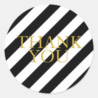 Striptes Gold Danke an die Aufkleber