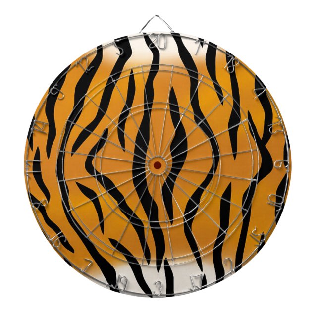 Striptes Tigermuster Dartscheibe (vorne)