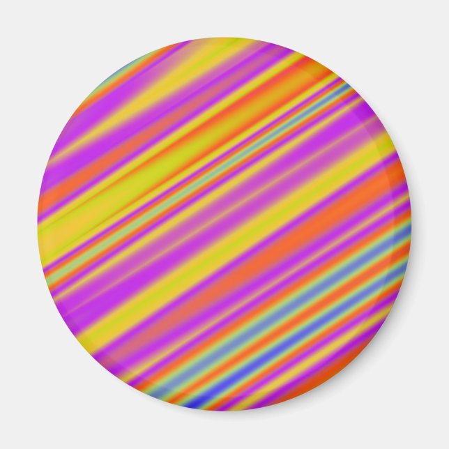 Stripy Abstrakt Magnet (Vorne)