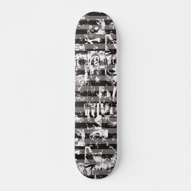 Stripy Graffiti Skateboard (Vorne)