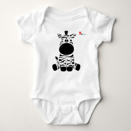 Stripy Zebra Baby Bodysuit Strampler