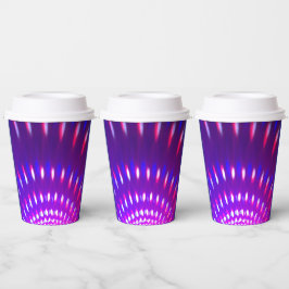 Strobe Light Design Paper Cups Pappbecher
